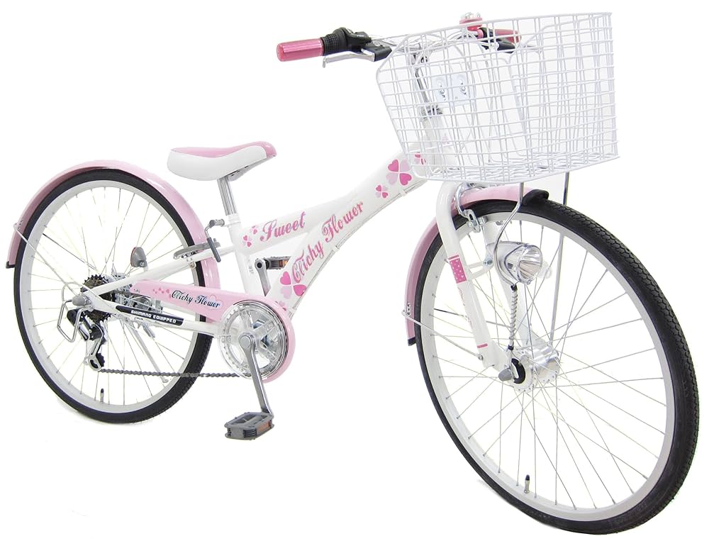クリシーフラワー　子供自転車 24インチ Amazon | 24インチ クリシーフラワー 6段変速 LEDオートライト